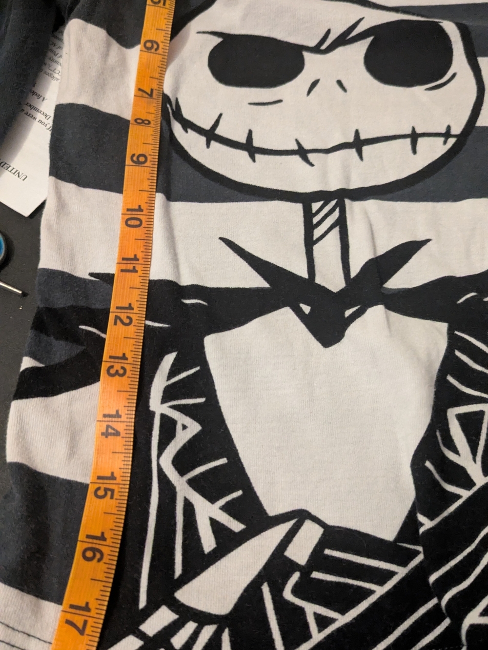 Disney Black & White Jack Skellington Costume Tee